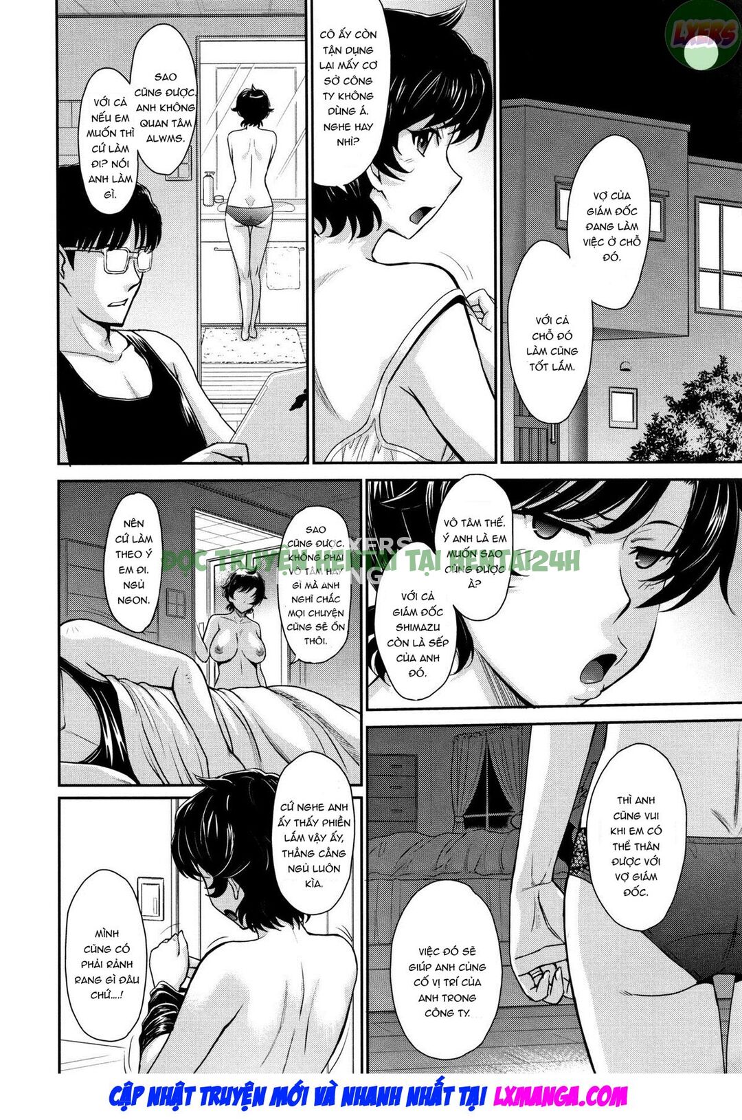Xem ảnh 9 trong truyện hentai Hitozuma, Mitsu To Niku - Chapter 1 - truyenhentai18.pro