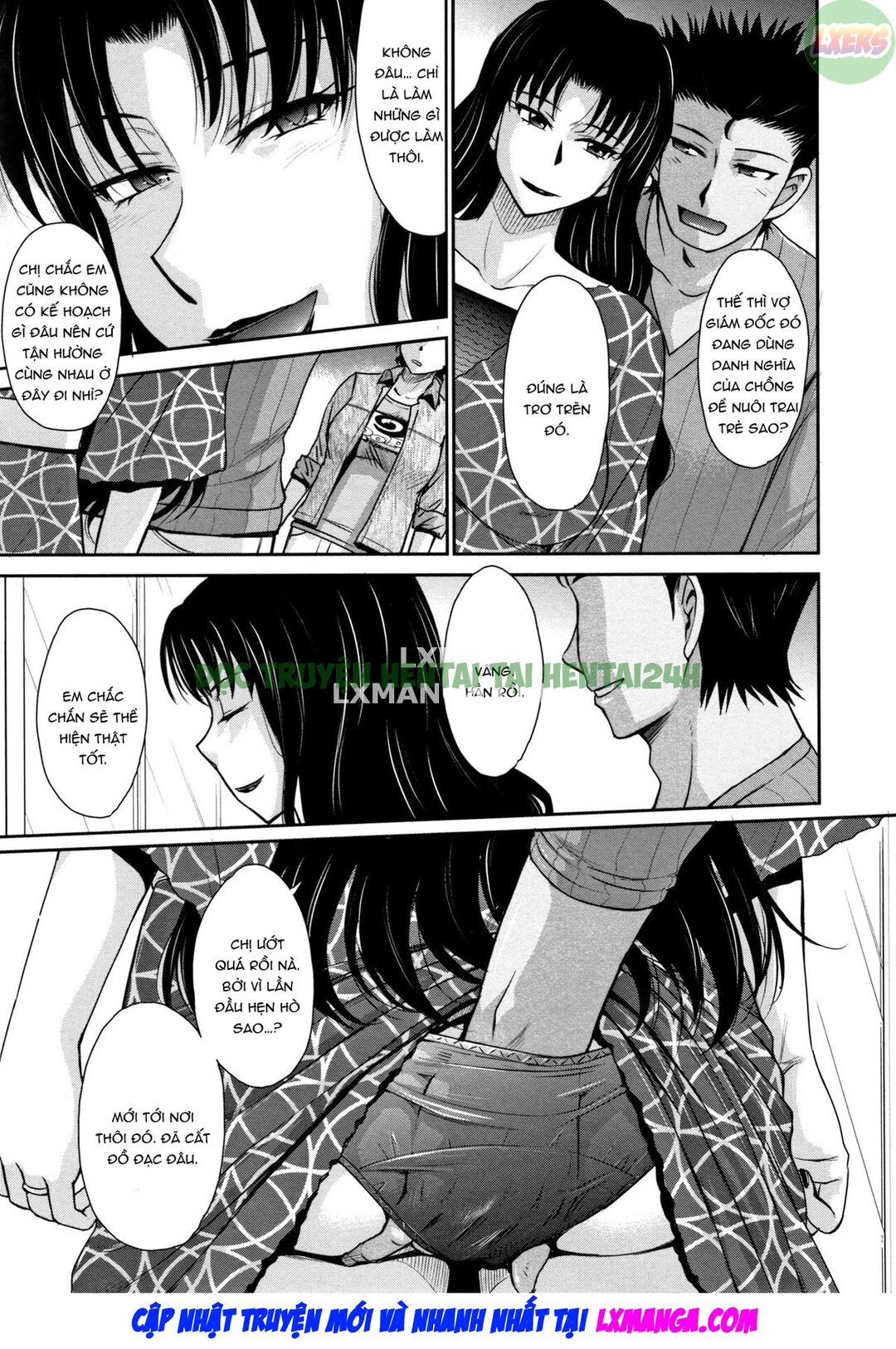 Xem ảnh 2 trong truyện hentai Hitozuma, Mitsu To Niku - Chapter 4 - truyenhentai18.pro