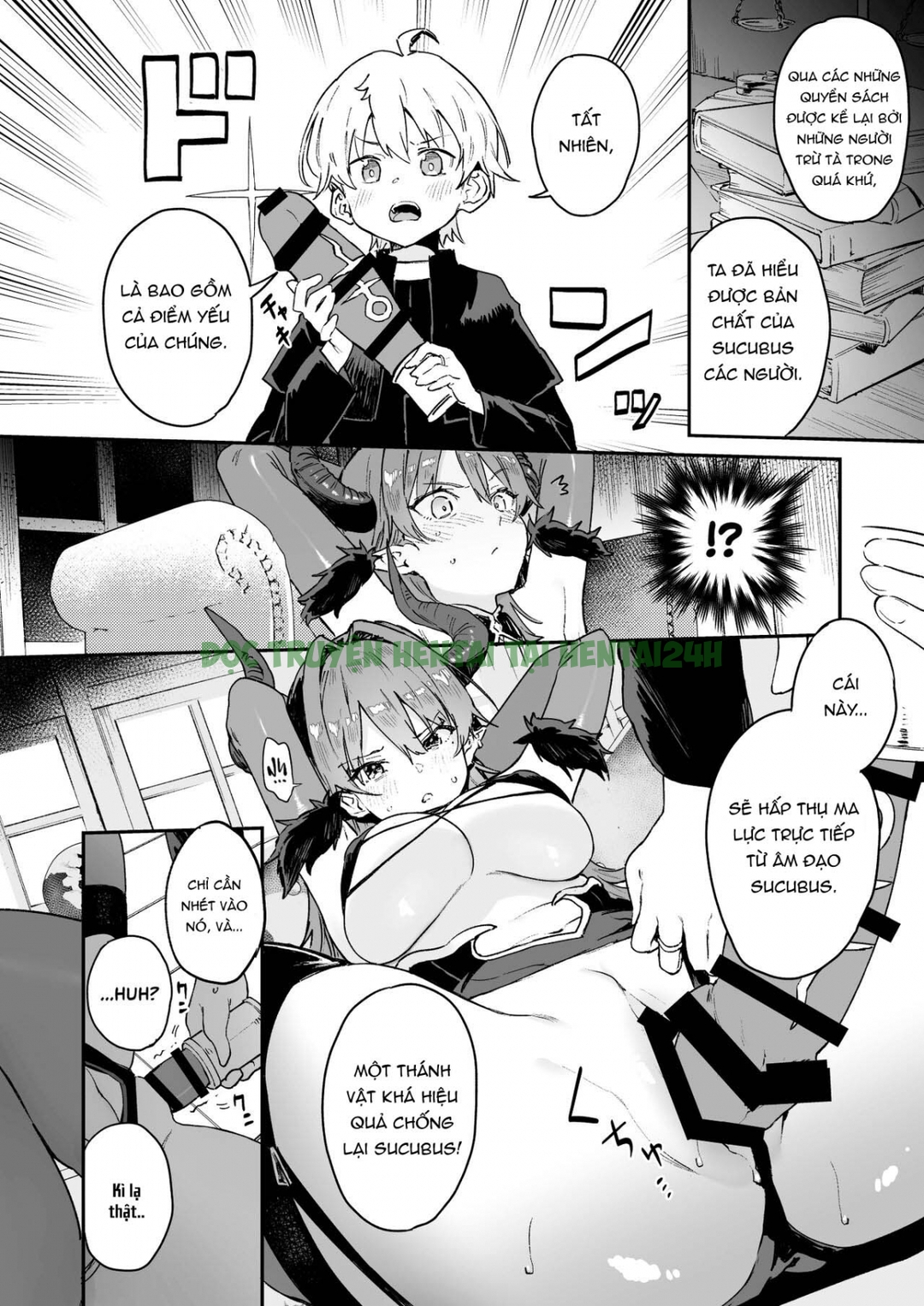 Hình ảnh 7 trong I'll Fight The Lewd Succubus Lady With Sexual Punishments - One Shot - Hentaimanhwa.net