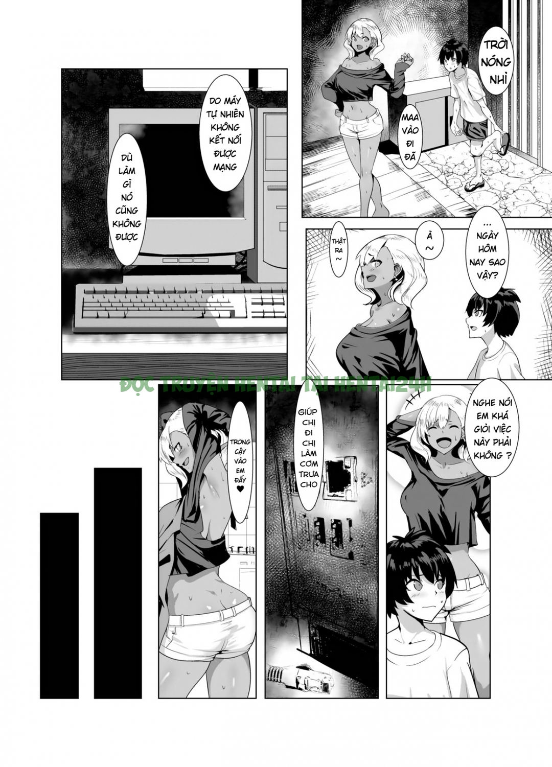 Xem ảnh 2 trong truyện hentai Kỳ Nghỉ Hè Với Phụ Nữ Da Ngâm - One Shot - truyenhentai18.pro