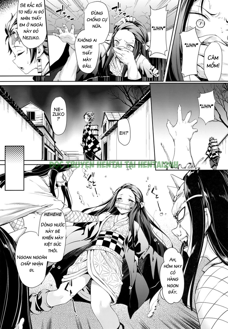 Xem ảnh 2 trong truyện hentai Moshi Nezuko Ga Warui Hito Ni Tsukamattara - One Shot - Truyenhentai18.net