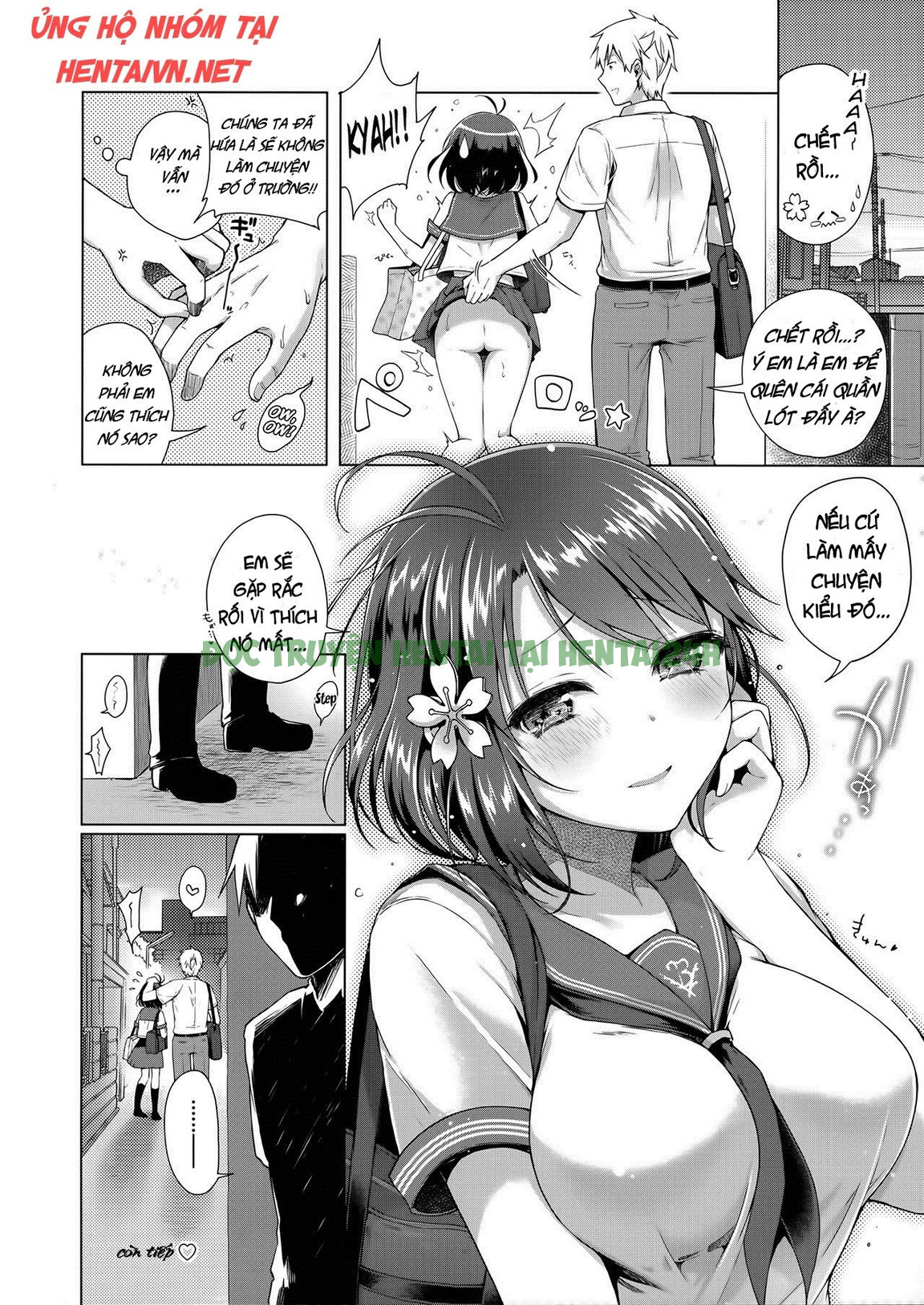 Xem ảnh 22 trong truyện hentai Sakura No Yagai Jugyou - One Shot - truyenhentai18.pro