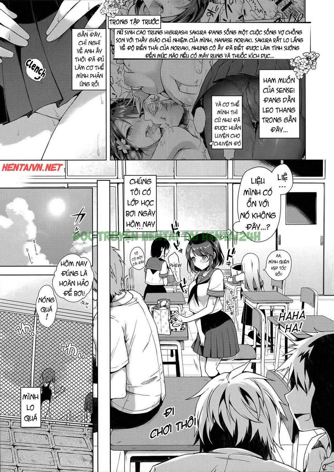 Xem ảnh 3 trong truyện hentai Sakura No Yagai Jugyou - One Shot - truyenhentai18.pro