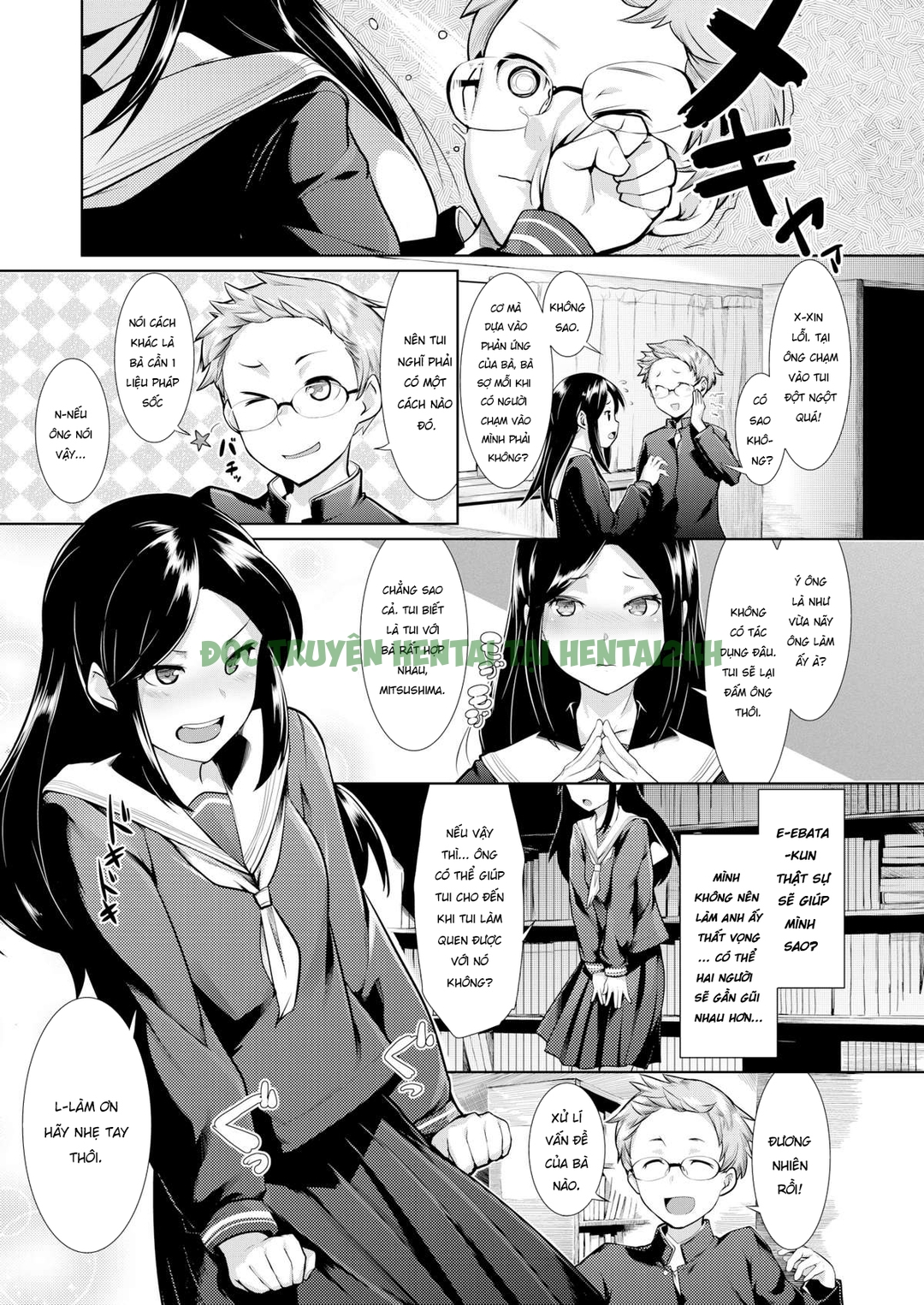 Hình ảnh 4 trong Suddenly In The Library - One Shot - Hentaimanhwa.net