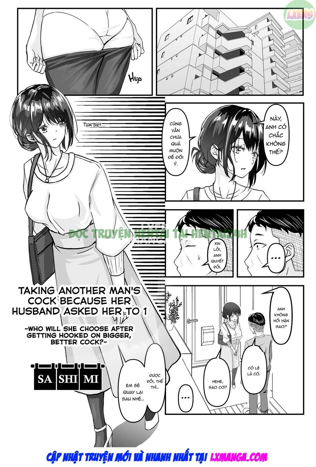 Xem ảnh 4 trong truyện hentai Taking Another Man's Cock Because Her Husband Asked Her To - One Shot - truyenhentai18.pro