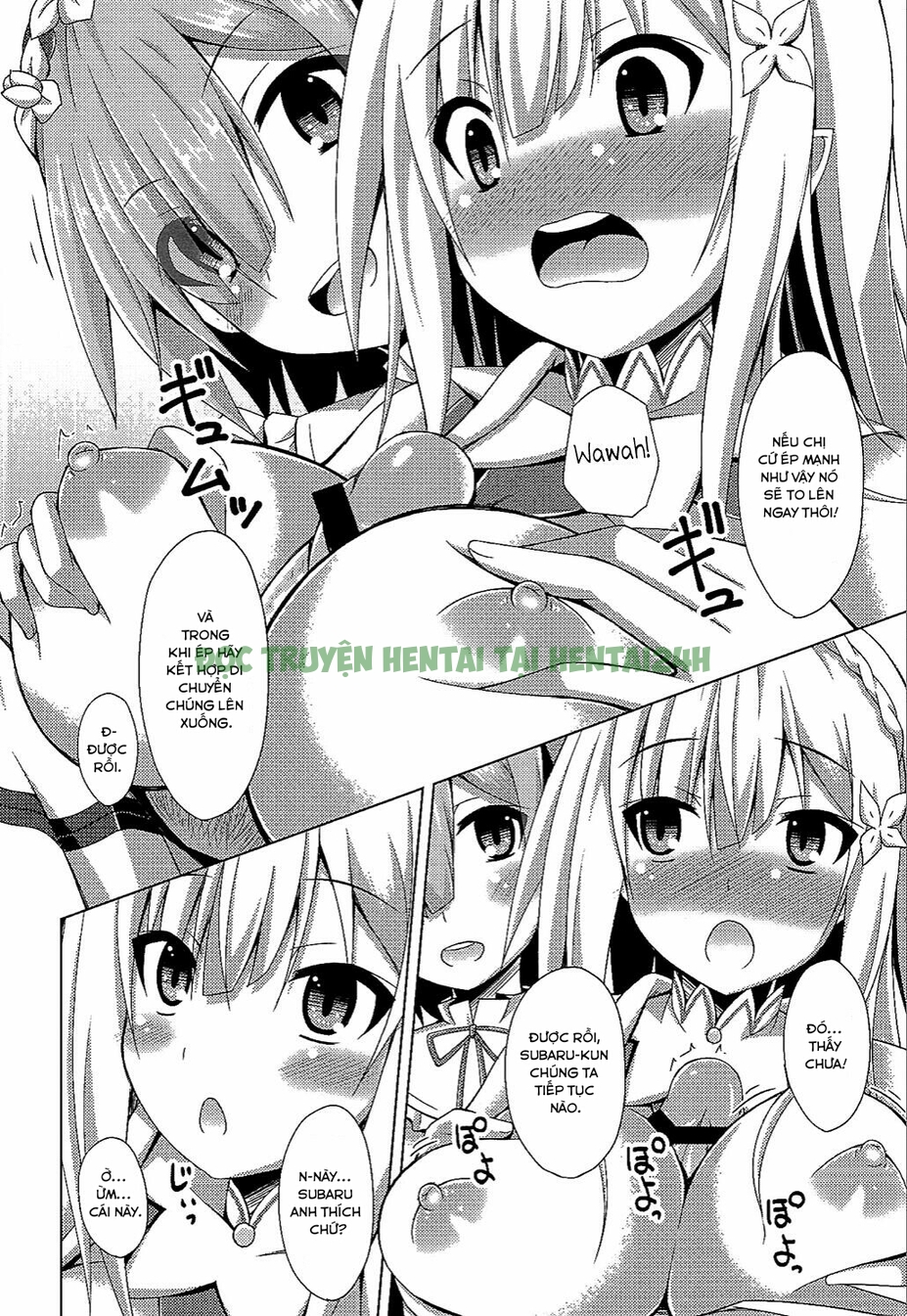 Xem ảnh 12 trong truyện hentai Teach Me, Rem-sensei! An Introduction To Sex With Emilia-tan - One Shot - truyenhentai18.pro
