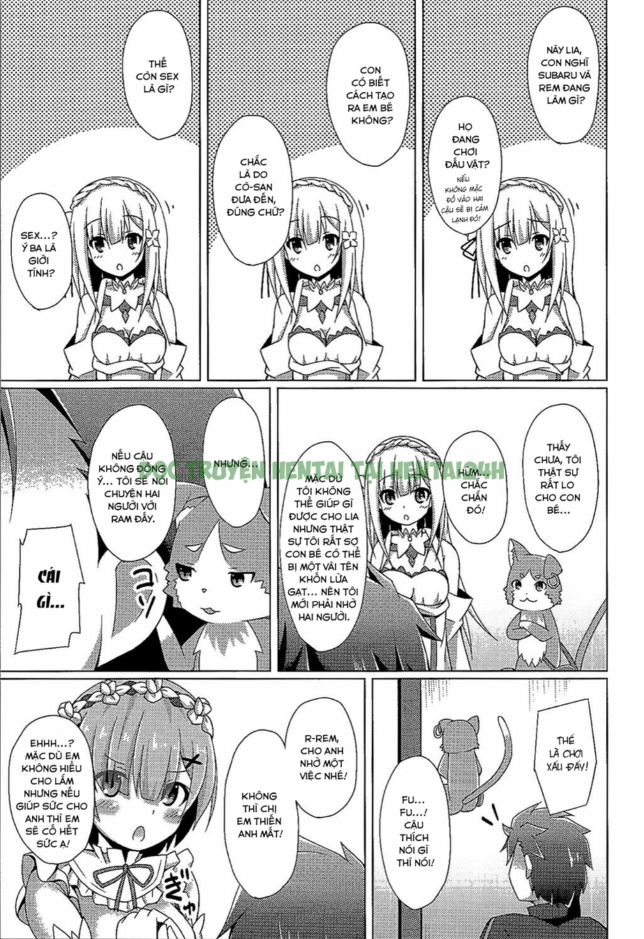 Hình ảnh 5 trong Teach Me, Rem-sensei! An Introduction To Sex With Emilia-tan - One Shot - Hentaimanhwa.net