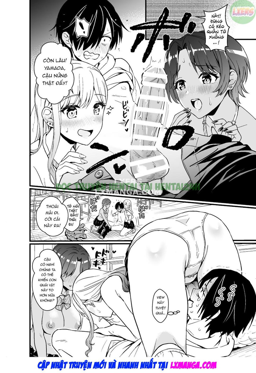 Xem ảnh 14 trong truyện hentai That Time Gyarus Asked Me To Grope Their Tits After Class - One Shot - Truyenhentai18.net