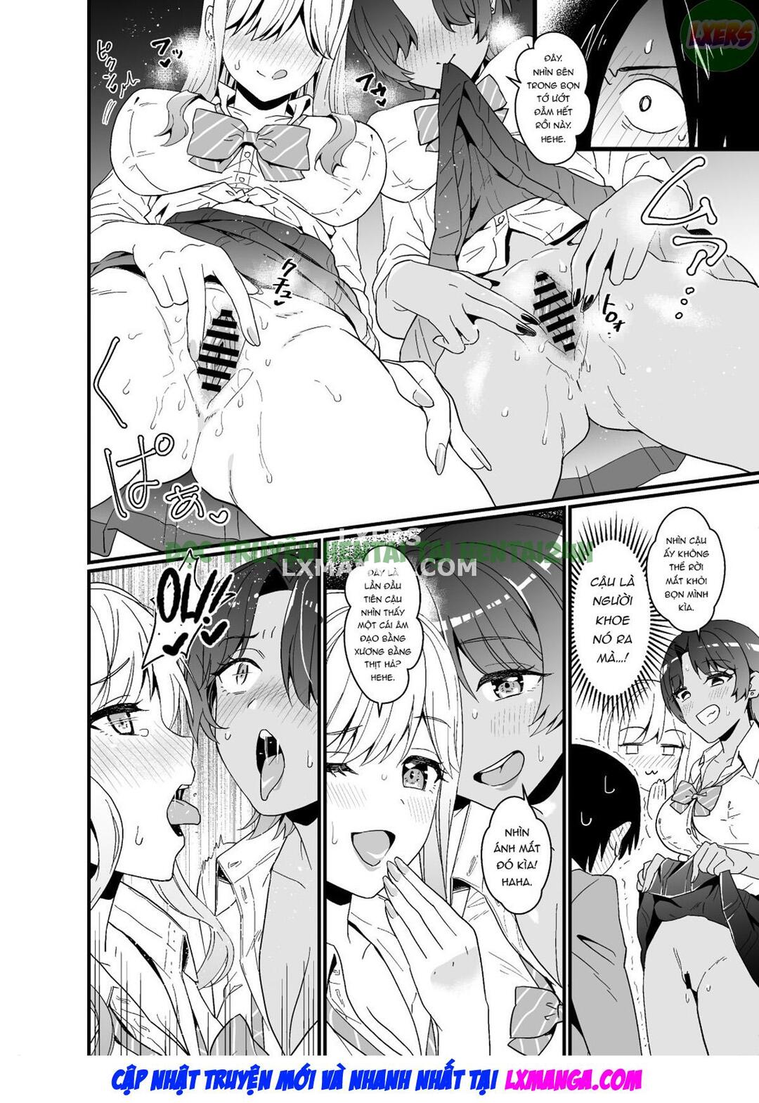 Xem ảnh 22 trong truyện hentai That Time Gyarus Asked Me To Grope Their Tits After Class - One Shot - Truyenhentai18.net