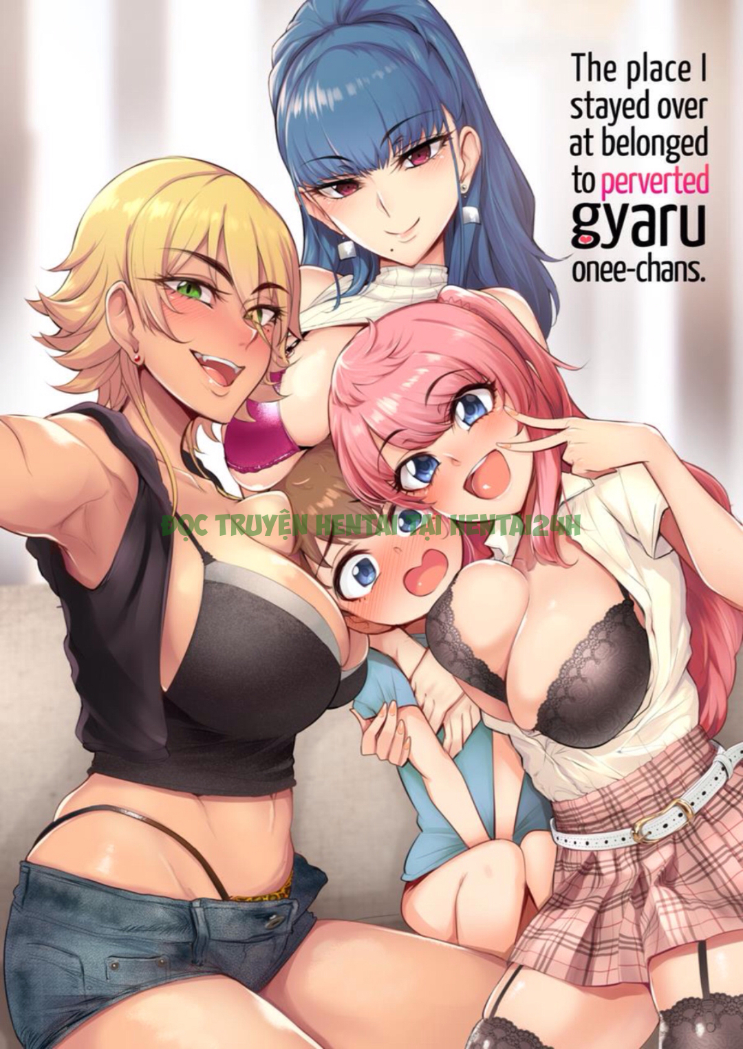 Xem ảnh 0 trong truyện hentai The Place I Stayed Over At Belonged To Perverted Gyaru Onee-chans - One Shot - truyenhentai18.pro