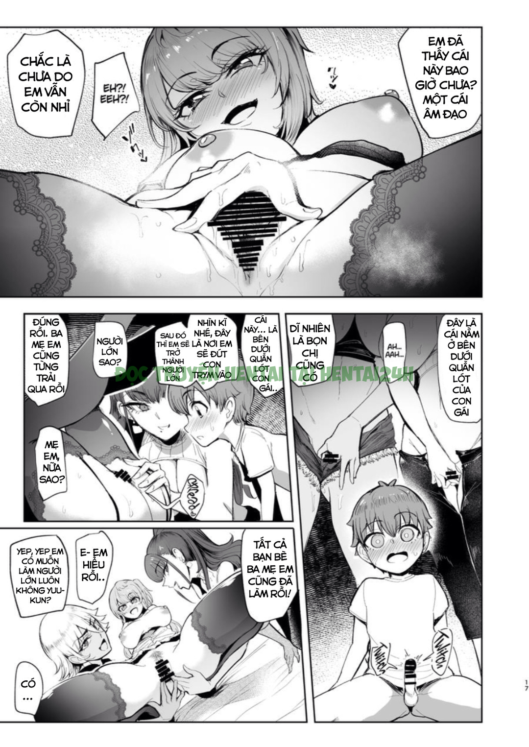 Xem ảnh 15 trong truyện hentai The Place I Stayed Over At Belonged To Perverted Gyaru Onee-chans - One Shot - truyenhentai18.pro