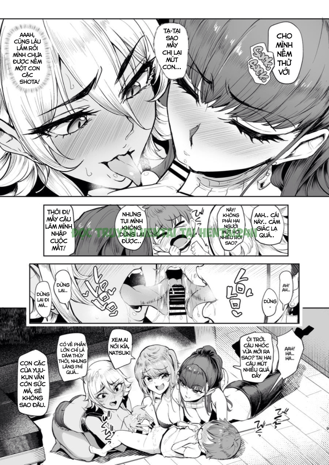 Xem ảnh 7 trong truyện hentai The Place I Stayed Over At Belonged To Perverted Gyaru Onee-chans - One Shot - truyenhentai18.pro
