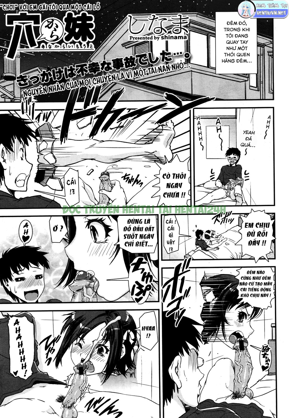 Hình ảnh 0 trong With My Sister Through A Hole - One Shot - Hentaimanhwa.net